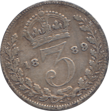 1889 THREEPENCE ( GF ) - WORLD COINS - Cambridgeshire Coins