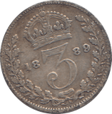 1889 THREEPENCE ( GF ) - WORLD COINS - Cambridgeshire Coins