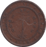 1890 5 CENTS CEYLON - WORLD COINS - Cambridgeshire Coins