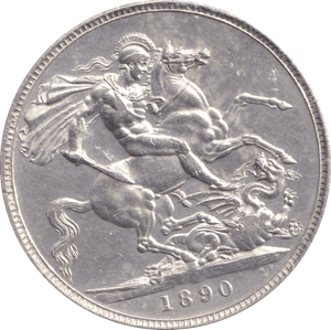 1890 CROWN ( AUNC ) - CROWN - Cambridgeshire Coins