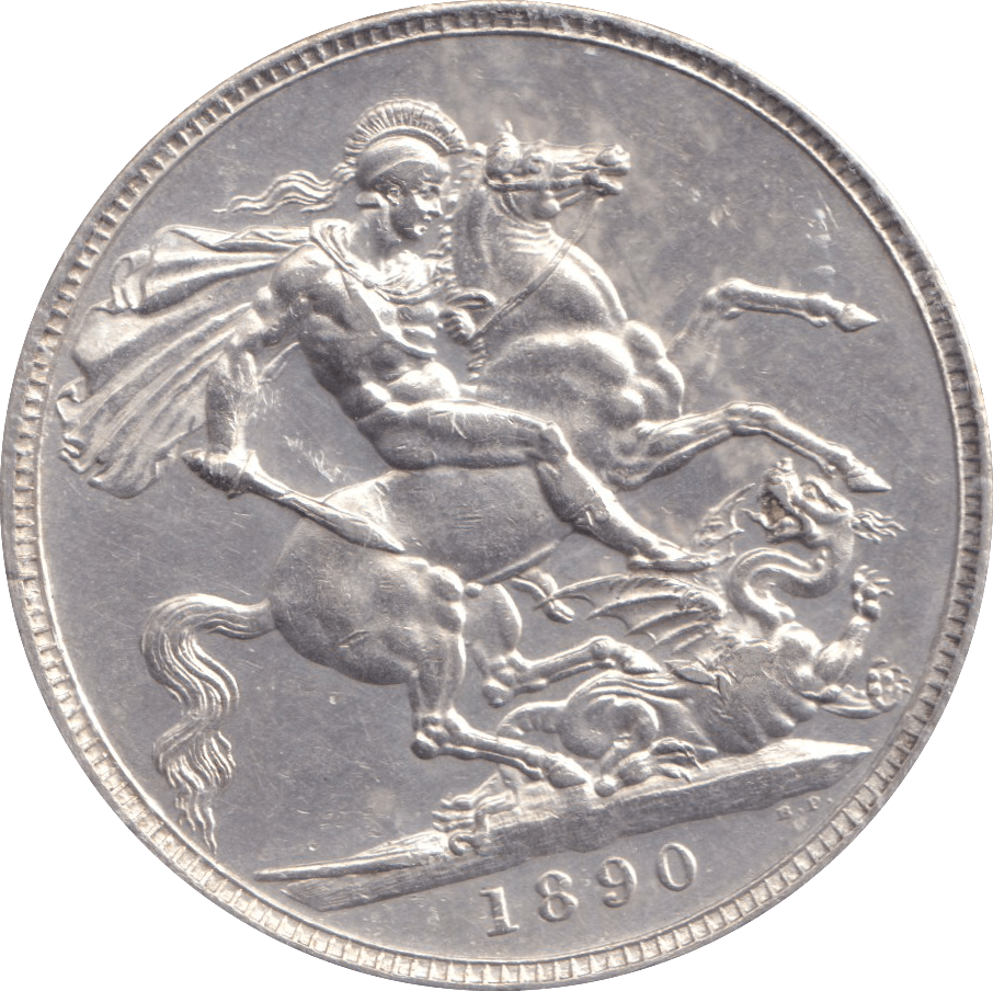 1890 CROWN ( AUNC ) - CROWN - Cambridgeshire Coins