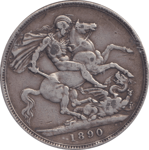 1890 CROWN E ( GF ) - CROWN - Cambridgeshire Coins