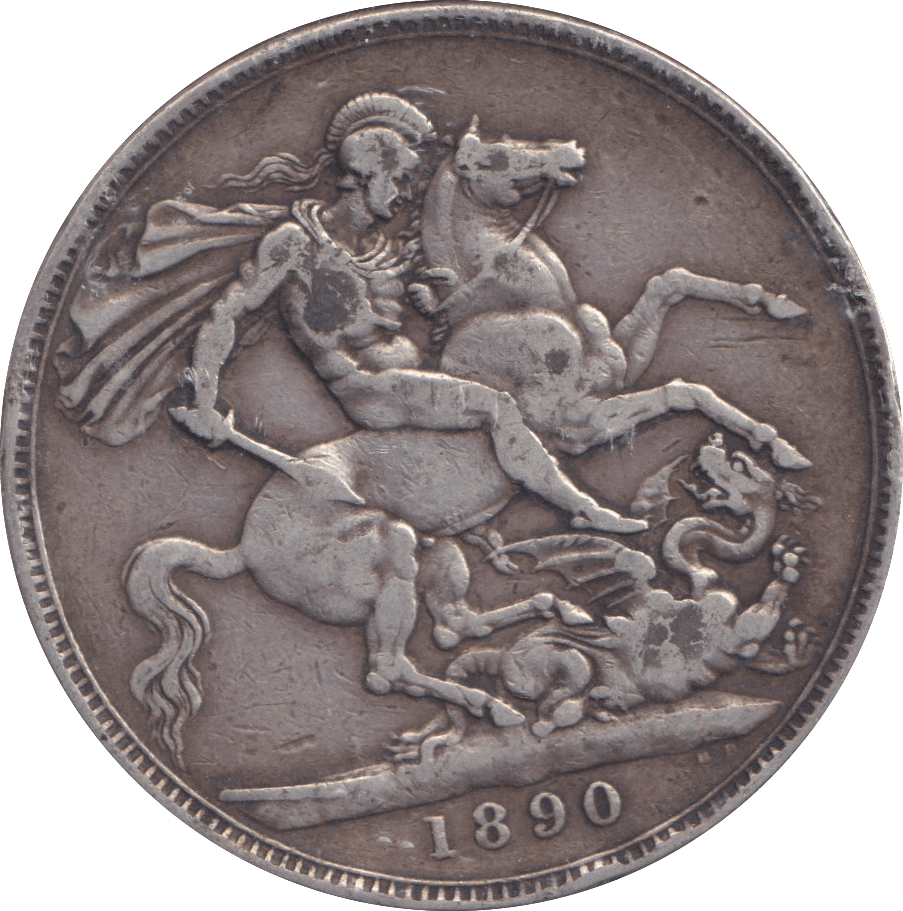1890 CROWN E ( GF ) - CROWN - Cambridgeshire Coins