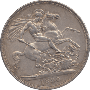 1890 CROWN ( EF ) - CROWN - Cambridgeshire Coins