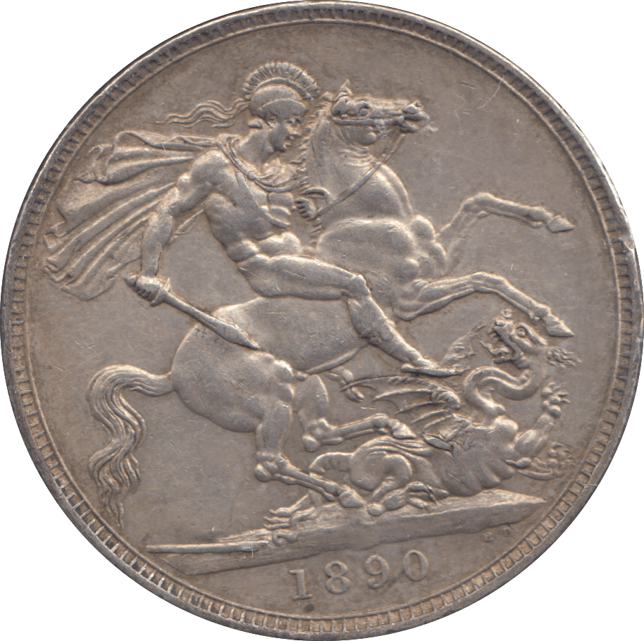 1890 CROWN ( EF ) - CROWN - Cambridgeshire Coins