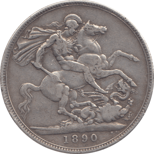 1890 CROWN ( F ) - CROWN - Cambridgeshire Coins