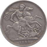 1890 CROWN ( F ) - CROWN - Cambridgeshire Coins