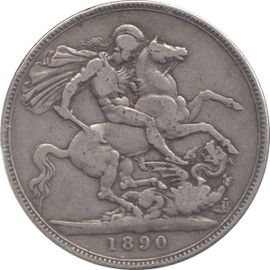 1890 CROWN ( F ) - CROWN - Cambridgeshire Coins