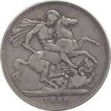 1890 CROWN ( F ) - CROWN - Cambridgeshire Coins