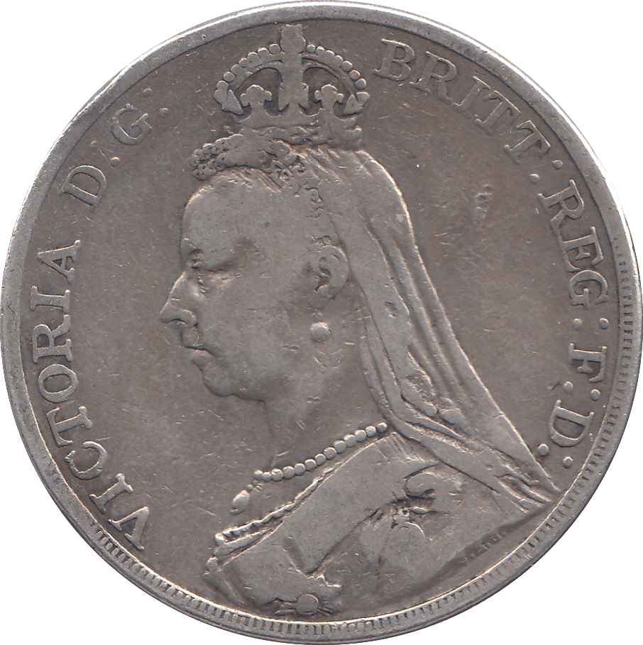 1890 CROWN ( F ) - WORLD COINS - Cambridgeshire Coins