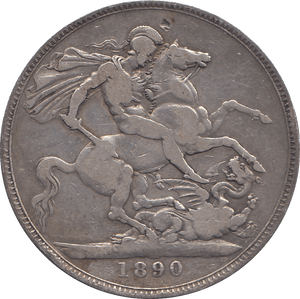 1890 CROWN ( F ) - WORLD COINS - Cambridgeshire Coins
