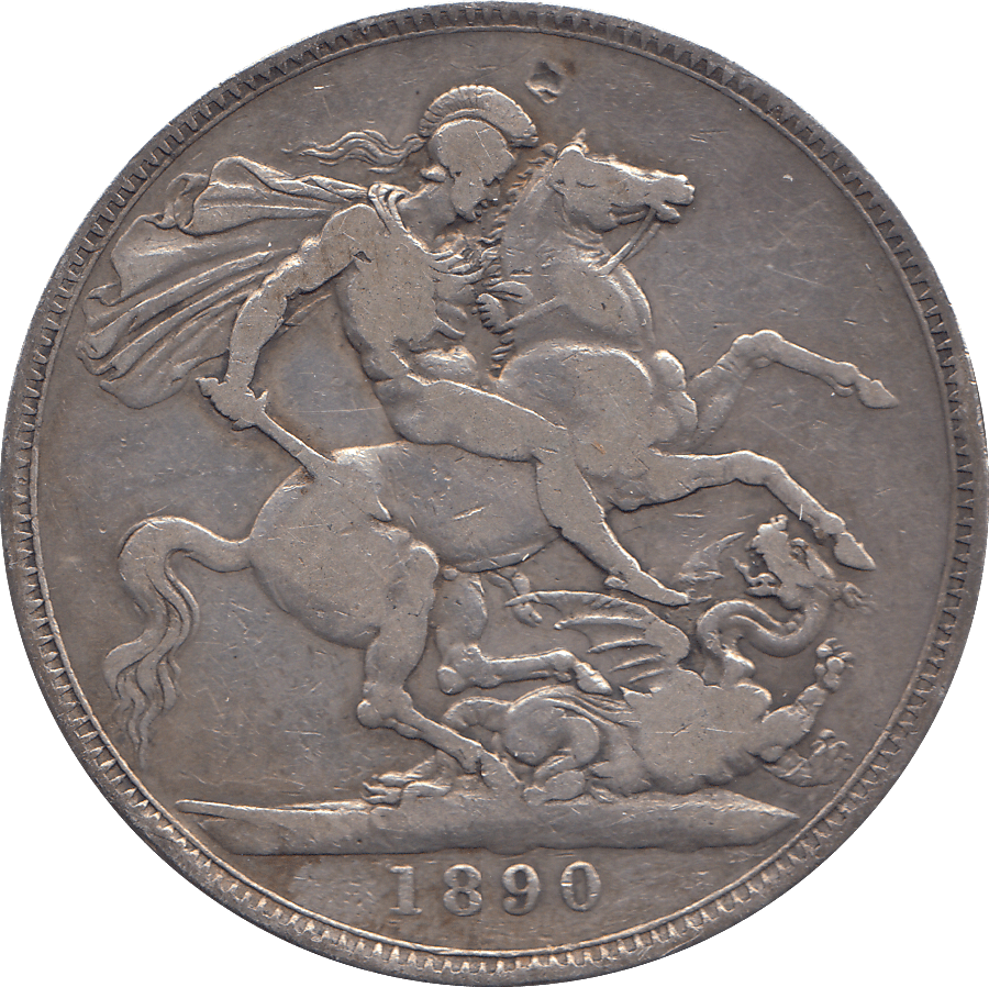 1890 CROWN ( F ) - WORLD COINS - Cambridgeshire Coins