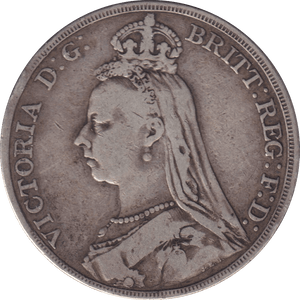 1890 CROWN F93 ( FINE ) - CROWN - Cambridgeshire Coins