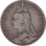 1890 CROWN F93 ( FINE ) - CROWN - Cambridgeshire Coins