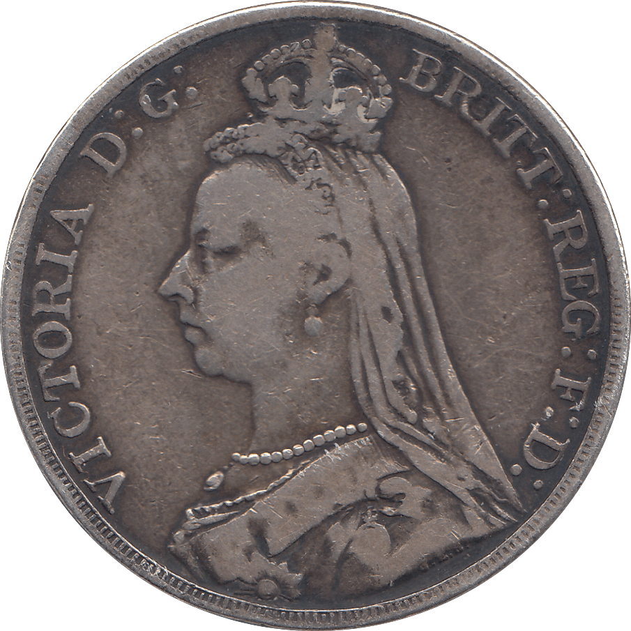 1890 CROWN ( FINE ) - CROWN - Cambridgeshire Coins