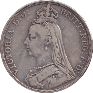 1890 CROWN ( FINE ) - CROWN - Cambridgeshire Coins