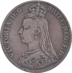 1890 CROWN ( FINE ) - CROWN - Cambridgeshire Coins