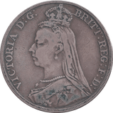 1890 CROWN ( FINE ) - CROWN - Cambridgeshire Coins