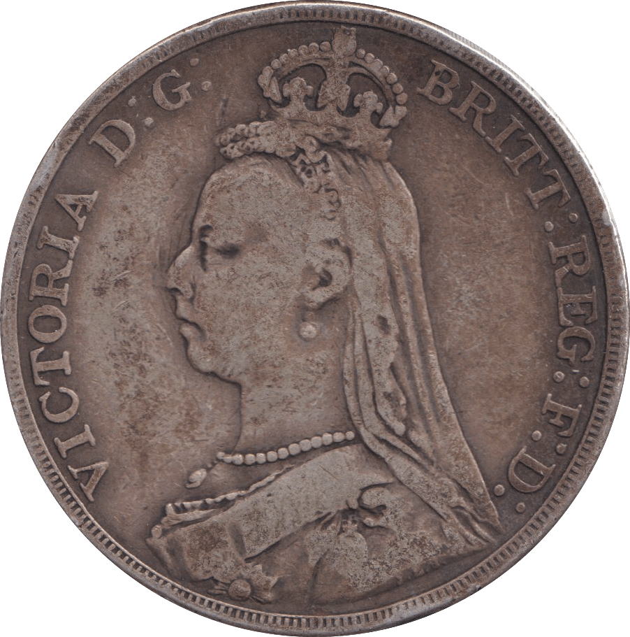 1890 CROWN ( FINE ) - CROWN - Cambridgeshire Coins