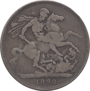 1890 CROWN ( FINE ) - CROWN - Cambridgeshire Coins