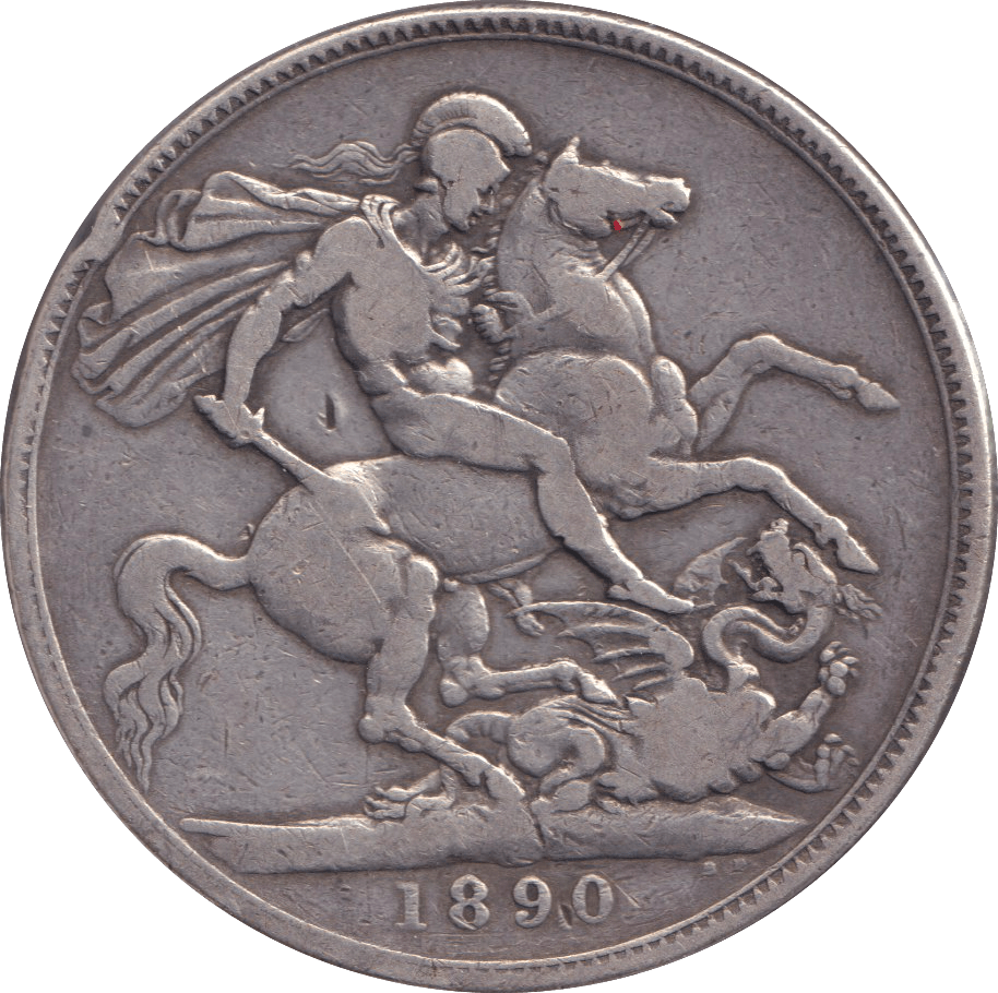 1890 CROWN ( FINE ) - CROWN - Cambridgeshire Coins