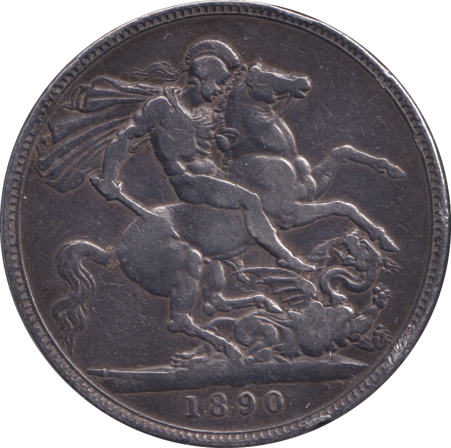 1890 CROWN ( FINE ) - CROWN - Cambridgeshire Coins