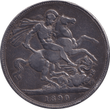 1890 CROWN ( FINE ) - CROWN - Cambridgeshire Coins