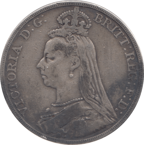 1890 CROWN ( FINE ) - CROWN - Cambridgeshire Coins