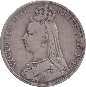1890 CROWN ( FINE ) - CROWN - Cambridgeshire Coins