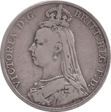 1890 CROWN ( FINE ) - CROWN - Cambridgeshire Coins