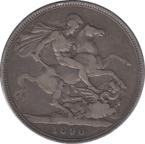 1890 CROWN ( FINE ) - CROWN - Cambridgeshire Coins