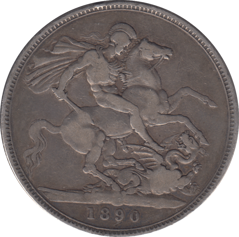 1890 CROWN ( FINE ) - CROWN - Cambridgeshire Coins