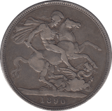 1890 CROWN ( FINE ) - CROWN - Cambridgeshire Coins