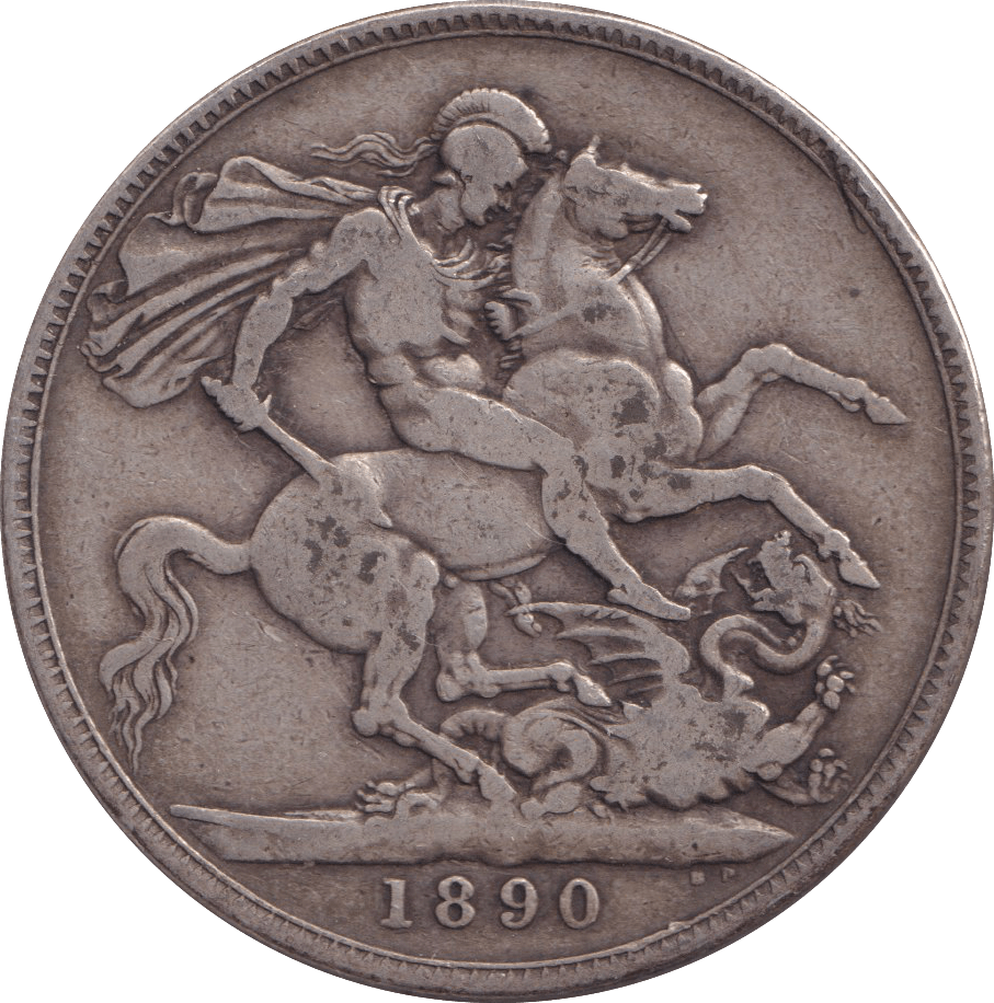 1890 CROWN ( FINE ) - CROWN - Cambridgeshire Coins