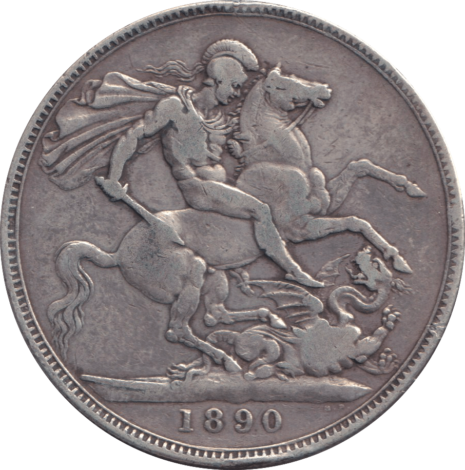 1890 CROWN ( FINE ) - CROWN - Cambridgeshire Coins