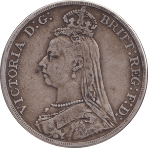1890 CROWN ( FINE ) - CROWN - Cambridgeshire Coins
