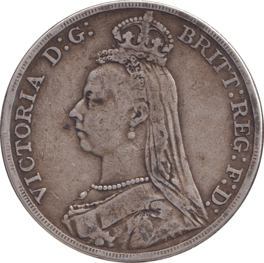 1890 CROWN ( FINE ) - CROWN - Cambridgeshire Coins