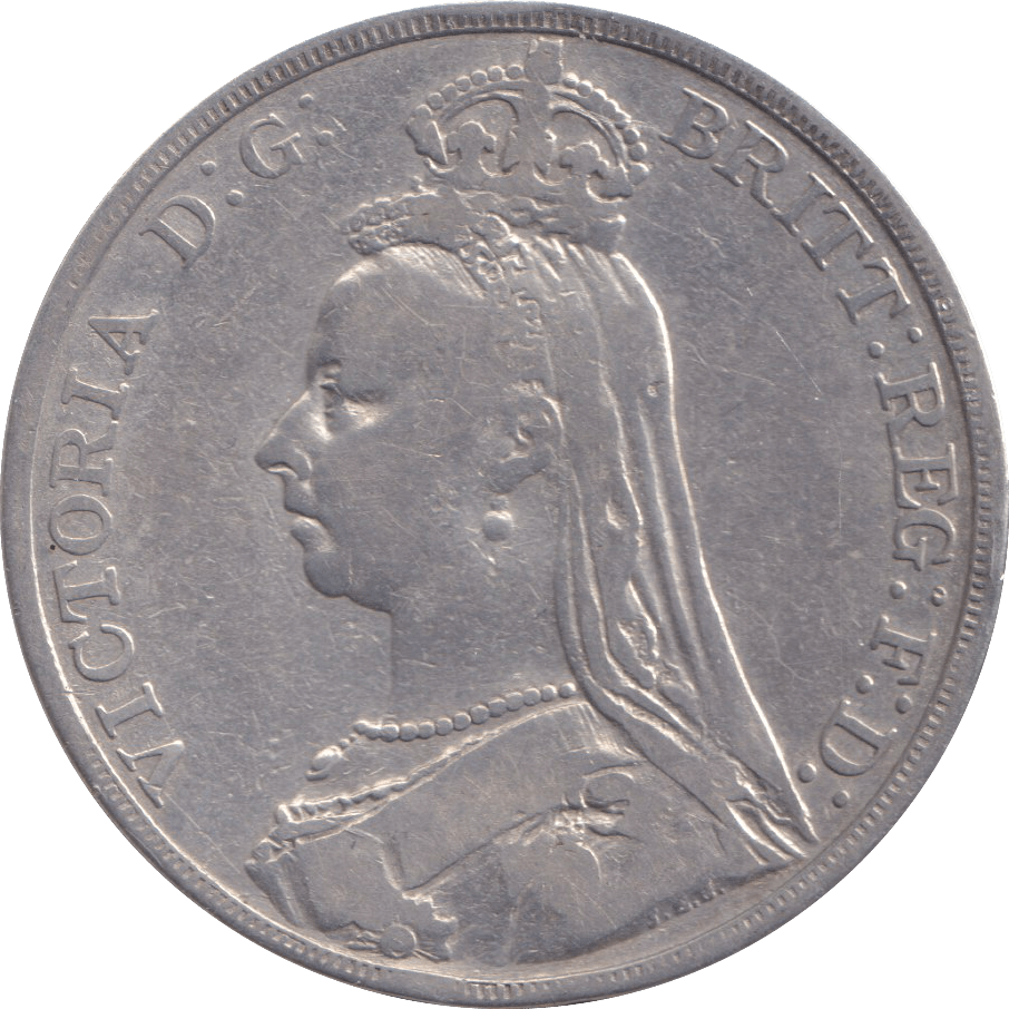 1890 CROWN ( FINE ) - CROWN - Cambridgeshire Coins