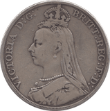 1890 CROWN ( FINE ) - CROWN - Cambridgeshire Coins