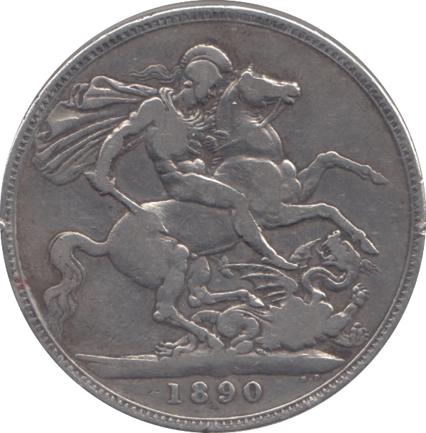 1890 CROWN ( FINE ) - CROWN - Cambridgeshire Coins