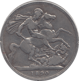 1890 CROWN ( FINE ) - CROWN - Cambridgeshire Coins