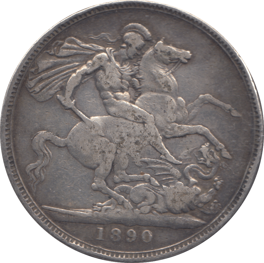 1890 CROWN ( FINE ) - CROWN - Cambridgeshire Coins
