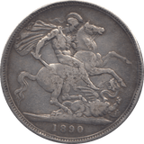 1890 CROWN ( FINE ) - CROWN - Cambridgeshire Coins