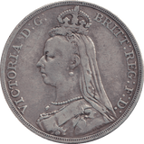 1890 CROWN ( FINE ) - CROWN - Cambridgeshire Coins