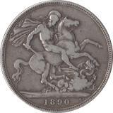 1890 CROWN ( FINE ) - CROWN - Cambridgeshire Coins