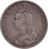 1890 CROWN ( FINE ) - CROWN - Cambridgeshire Coins