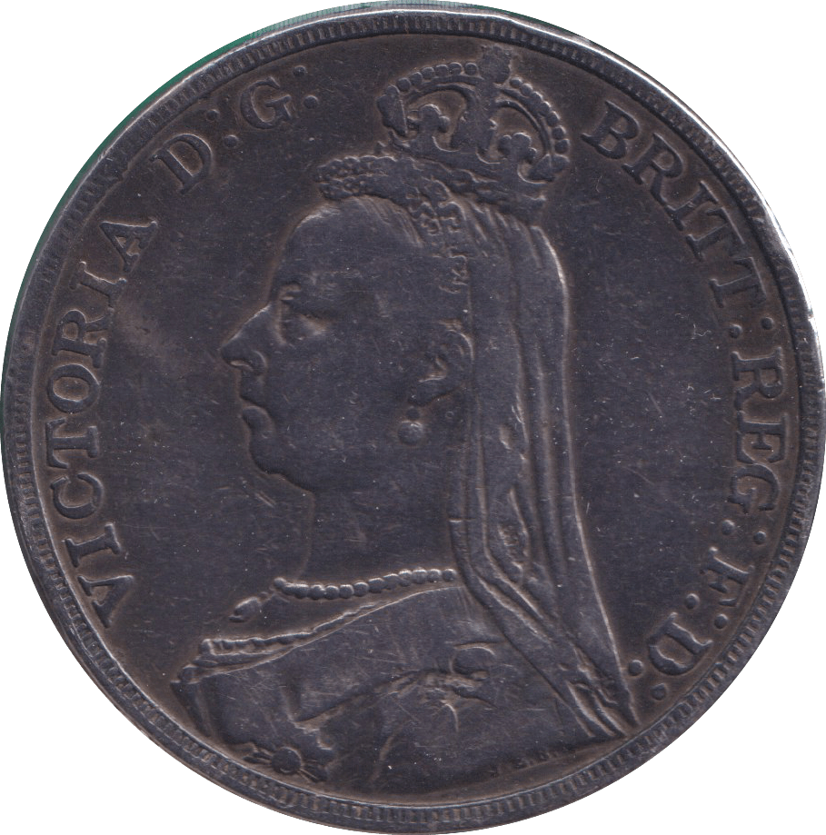 1890 CROWN ( FINE ) - CROWN - Cambridgeshire Coins