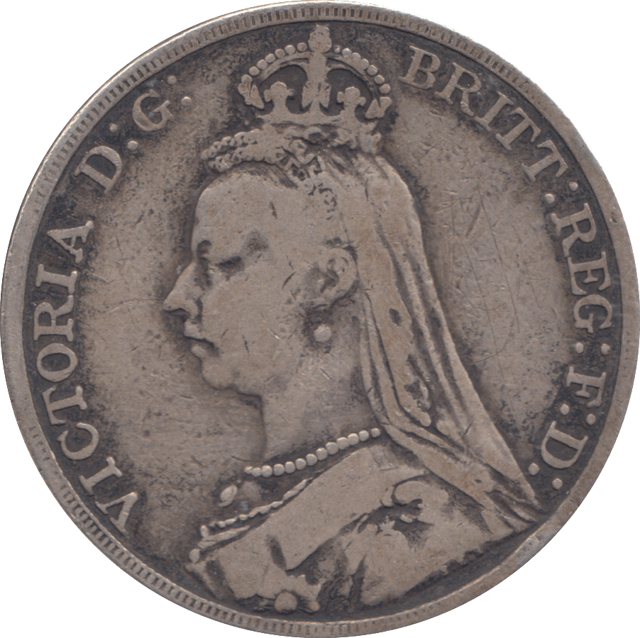 1890 CROWN ( FINE ) - CROWN - Cambridgeshire Coins