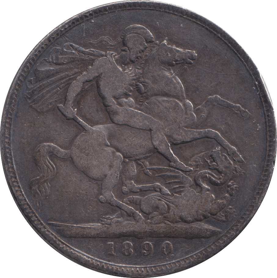 1890 CROWN ( FINE ) - CROWN - Cambridgeshire Coins