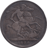 1890 CROWN ( FINE ) - CROWN - Cambridgeshire Coins